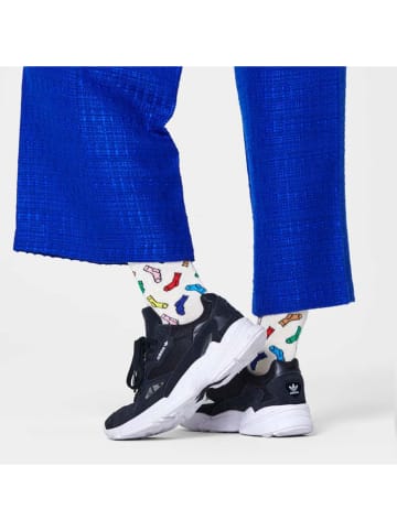 Happy Socks Socken in Weiß/ Bunt