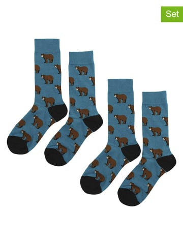 Happy Socks 2er-Set: Socken in Blau