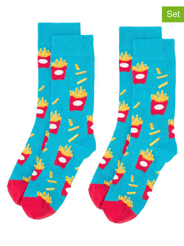Happy Socks 2er-Set: Socken in Türkis
