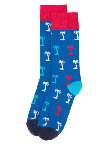 Happy Socks 2er-Set: Socken in Blau/ Rot