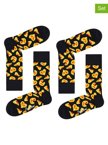 Happy Socks 2er-Set: Socken in Schwarz