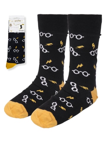 Lucky Socks Socken "Harry Potter" in Schwarz/ Gelb/ Weiß