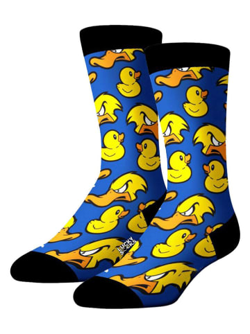 Lucky Socks 2-delige set: sokken donkerblauw/geel/zwart