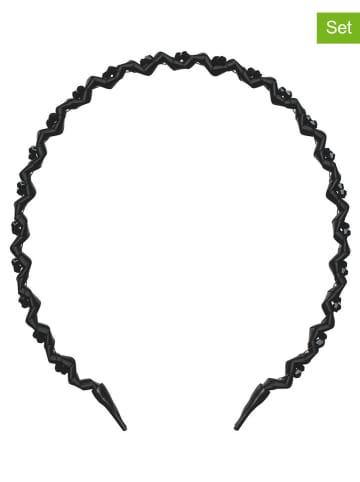 Invisibobble 2er-Set: Haarreif "Hairhalo" in Schwarz