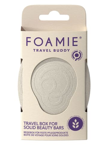 Foamie 4er-Set: Reise-Seifenschale "Travel Buddy" in Beige/ Lila