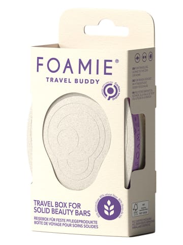 Foamie Mydelniczki podróżne (4 szt.) "Travel Buddy" w kolorze beżowo-fioletowym