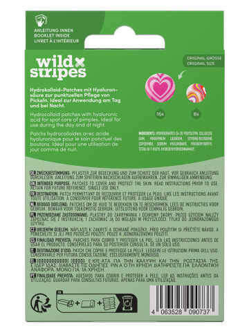 Wild Stripes 4-delige set: anti-puistjespleisters "Groovy Protect" - elk 24 stuks