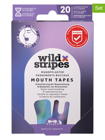 Wild Stripes 4er-Set: Mundpflaster "Wild Stripes Mouth Patches Sunset" in Bunt - je 20 Stück