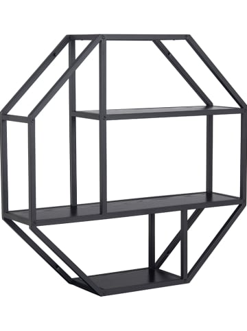 Actona Wandmeubel "Seaford" zwart - (B)77 x (H)77 x (D)20 cm