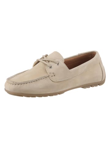 Heine Leder-Mokassins in Beige