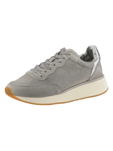 Heine Leder-Sneakers in Grau