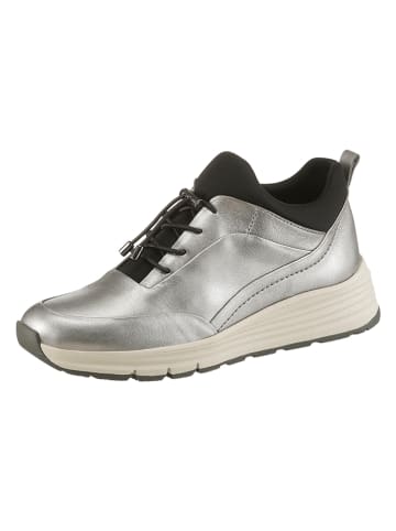 Heine Leder-Sneakers in Silber