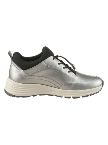 Heine Leder-Sneakers in Silber