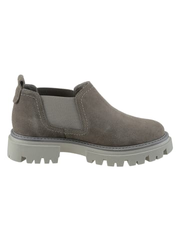 Heine Leren chelseaboots taupe