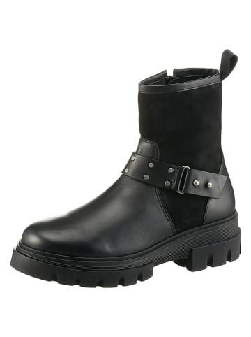 Heine Skórzane botki w kolorze czarnym