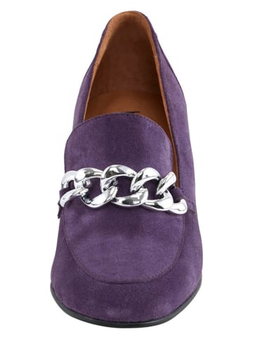 Heine Leder-Pumps in Lila