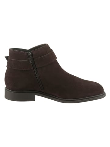 Heine Leder-Ankle-Boots in Braun