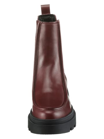 Heine Leder-Chelsea-Boots in Bordeaux