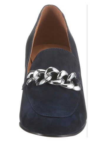 Heine Leren pumps donkerblauw