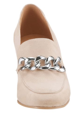 Heine Leder-Pumps in Beige