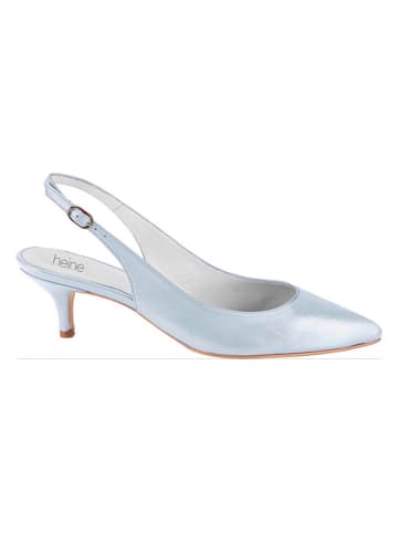 Heine Leder-Pumps in Hellblau