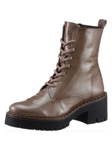 Heine Leder-Stiefeletten in Hellbraun