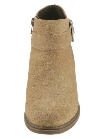 Heine Leder-Ankle-Boots in Beige
