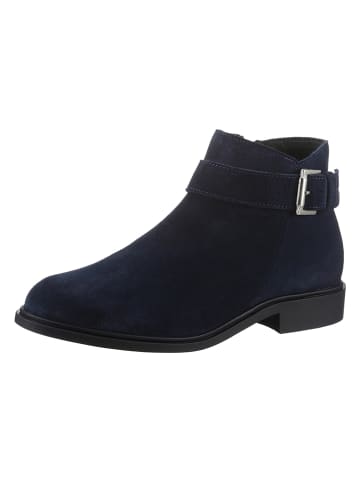 Heine Leren enkelboots donkerblauw