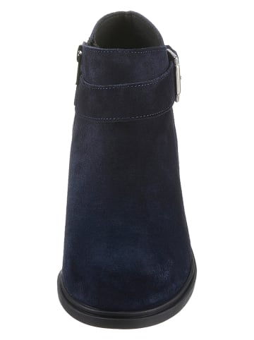 Heine Leren enkelboots donkerblauw
