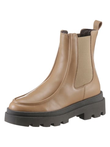 Heine Leren chelseaboots lichtbruin