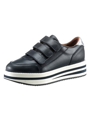 Heine Leren sneakers donkerblauw