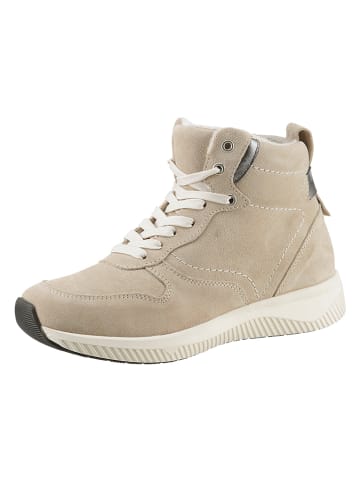 Heine Leder-Boots in Beige