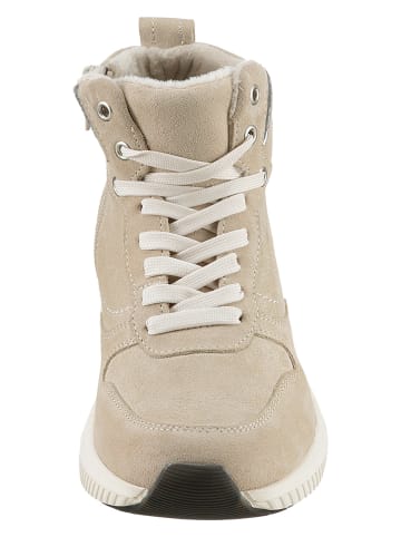 Heine Leren boots beige
