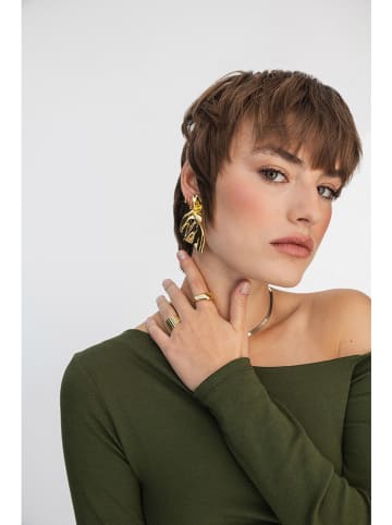 Ania Kruk Pozłacane kolczyki-wkrętki
