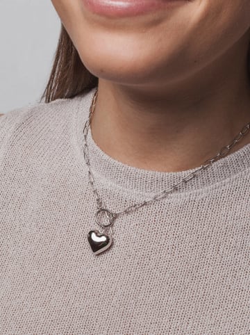 Ania Kruk Srebrny naszyjnik z zawieszką - dł. 39 cm