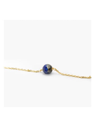 Ania Kruk Pozłacany naszyjnik z lapis lazuli - dł. 42 cm