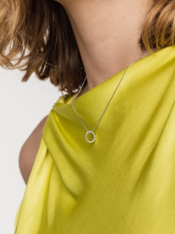 Ania Kruk Srebrny naszyjnik z zawieszką - dł. 42 cm