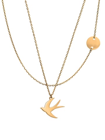 Ania Kruk Pozłacany naszyjnik z zawieszką  - dł. 42 cm