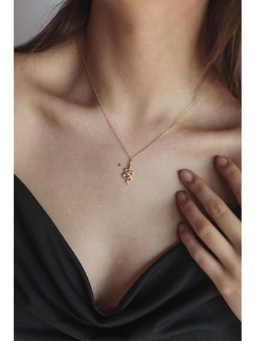 Ania Kruk Pozłacany naszyjnik z zawieszką - dł. 42 cm