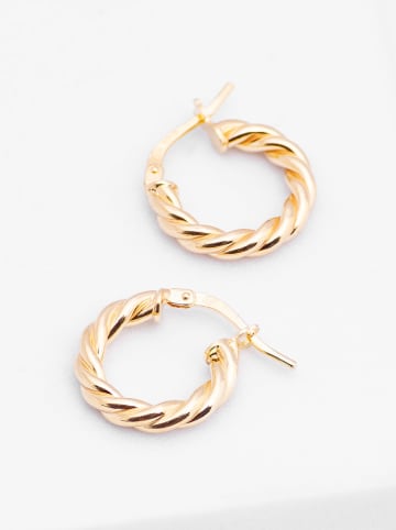 Ania Kruk Pozłacane kolczyki-kreole