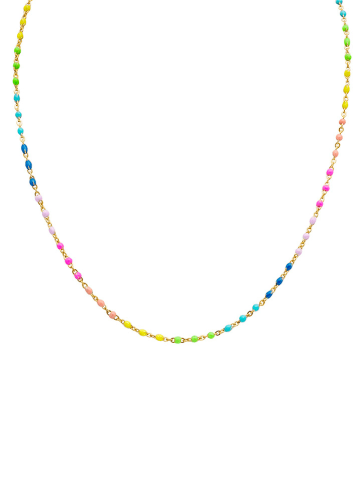 Ania Kruk Pozłacany naszyjnik z elementami ozdobnymi - dł. 35 cm