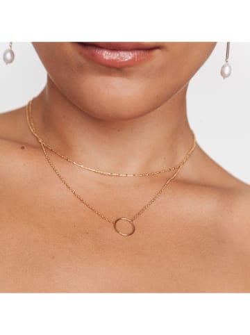 Ania Kruk Pozłacany naszyjnik z elementem ozdobnym - dł. 42 cm