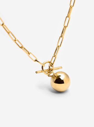 Ania Kruk Pozłacany naszyjnik z elementem ozdobnym - dł. 41 cm