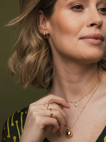 Ania Kruk Pozłacane kolczyki-kreole