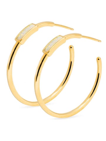 Ania Kruk Vergold. Halbcreolen mit Edelsteinen