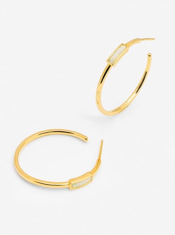 Ania Kruk Vergold. Halbcreolen mit Edelsteinen