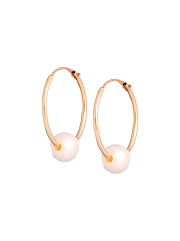 Ania Kruk Gold-Creolen mit Perlen