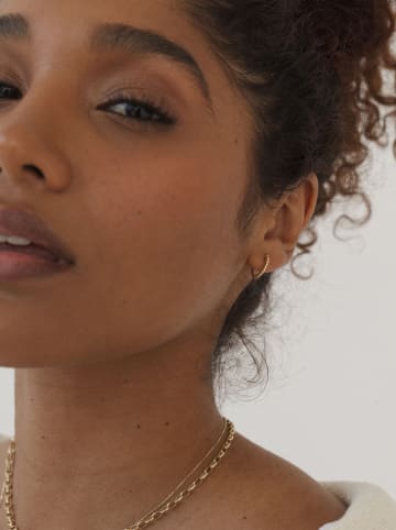 Ania Kruk Złote kolczyki-kreole