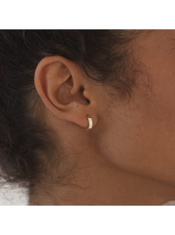 Ania Kruk Gold-Creolen mit Edelsteinen