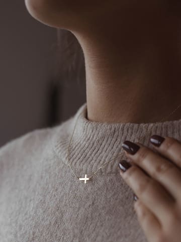 Ania Kruk Złoty naszyjnik z elementem ozdobnym - dł. 44 cm